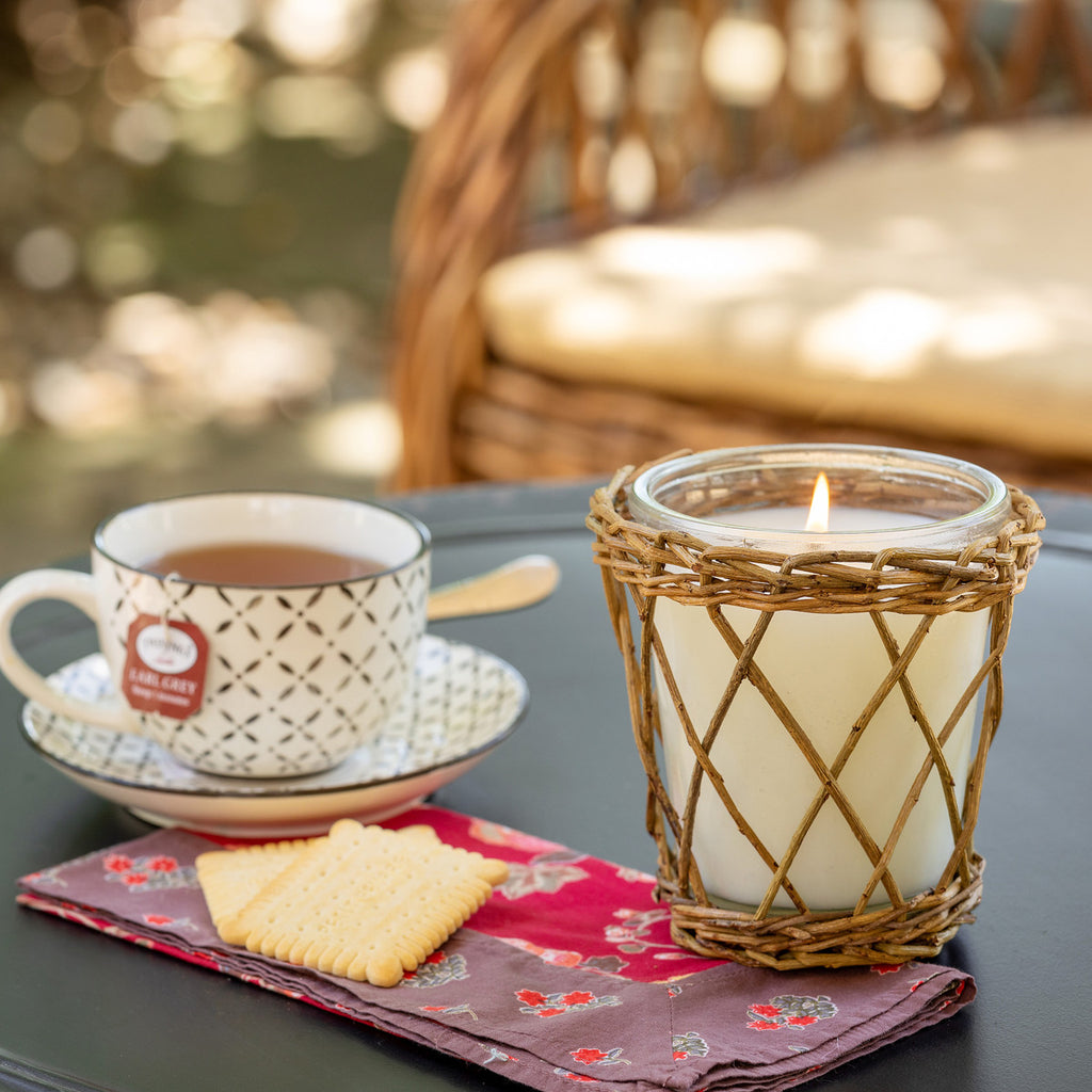 Tea Wicker Candle